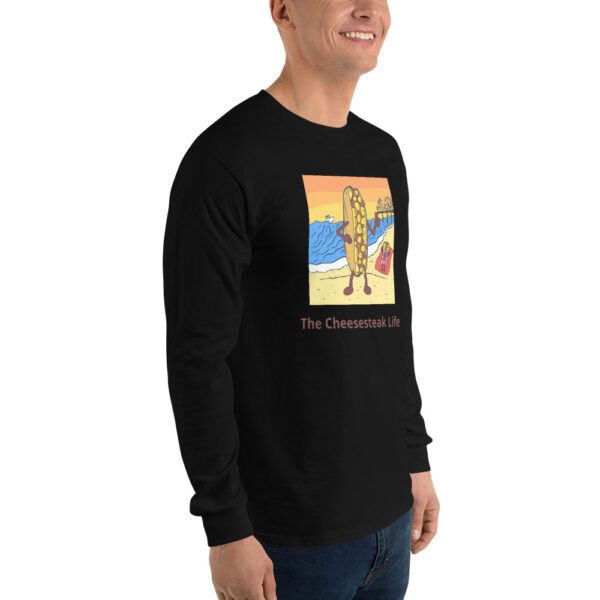 Long Sleeve Shirt T-shirt - Cheesey Beach - Image 5