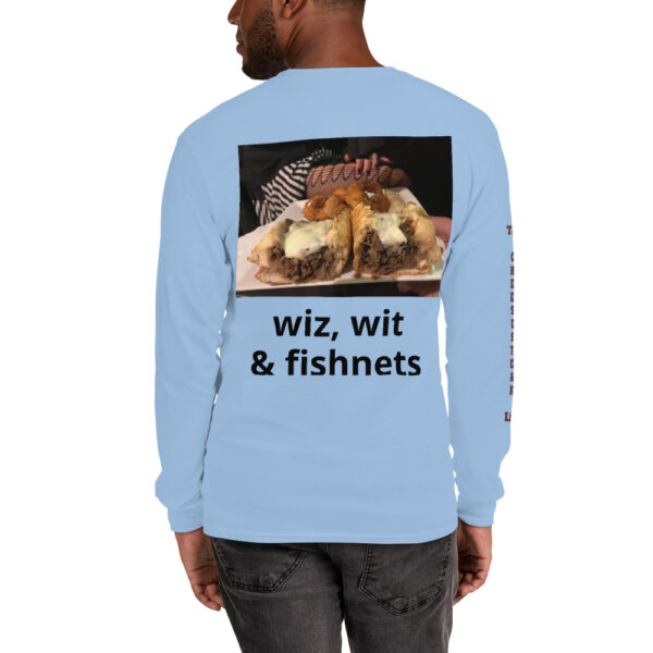Long Sleeve T-Shirt - Amigo Dan - Cheesey Fishnets on back - TCL on arm - Image 12