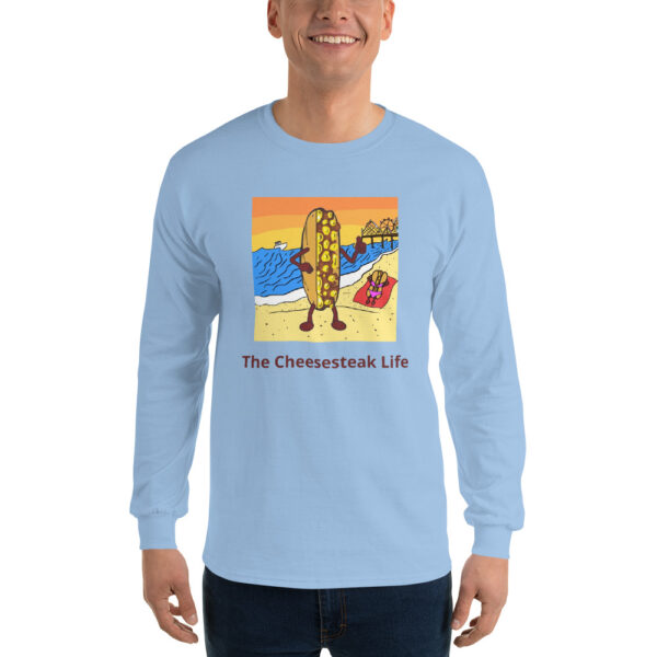 Long Sleeve Shirt T-shirt - Cheesey Beach - Image 10