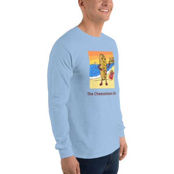 Long Sleeve Shirt T-shirt - Cheesey Beach - Image 9