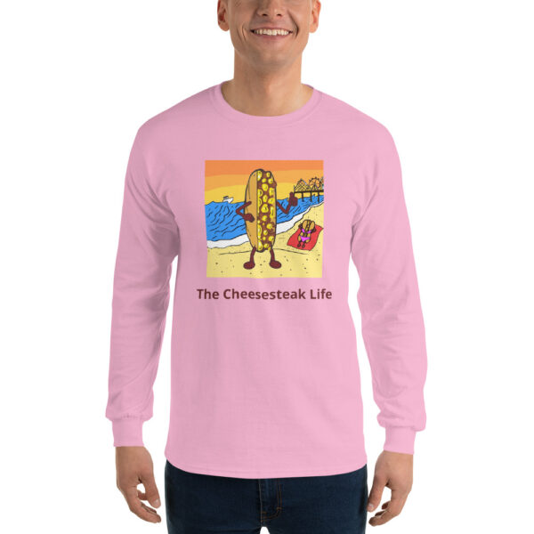 Long Sleeve Shirt T-shirt - Cheesey Beach - Image 6