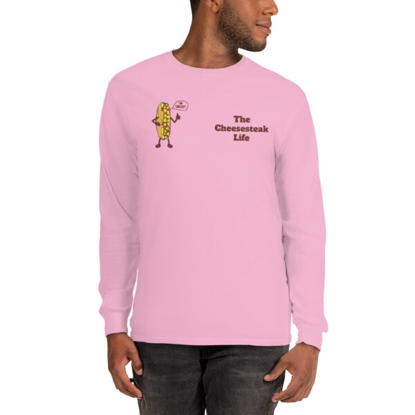 Long Sleeve T-Shirt - Amigo Dan - Cheesey Beach on back - Image 11