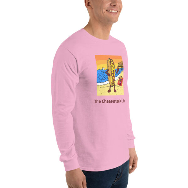 Long Sleeve Shirt T-shirt - Cheesey Beach - Image 4