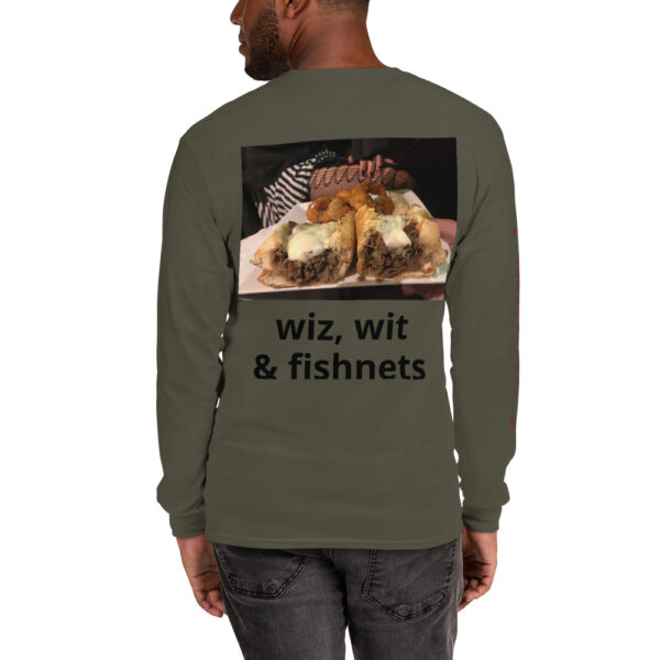 Long Sleeve T-Shirt - Amigo Dan - Cheesey Fishnets on back - TCL on arm - Image 6