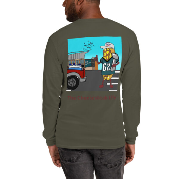 Long Sleeve T-Shirt - Amigo Dan - Cheesey Eagles Fan on back - Image 6