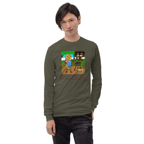 Long Sleeve Shirt T-shirt - Cheesey Bar-B-Que - Image 13