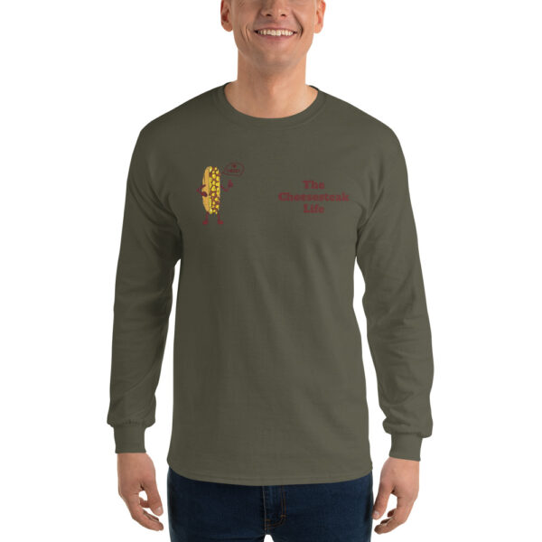Long Sleeve T-Shirt - Amigo Dan - Cheesey Fishnets on back - Image 4