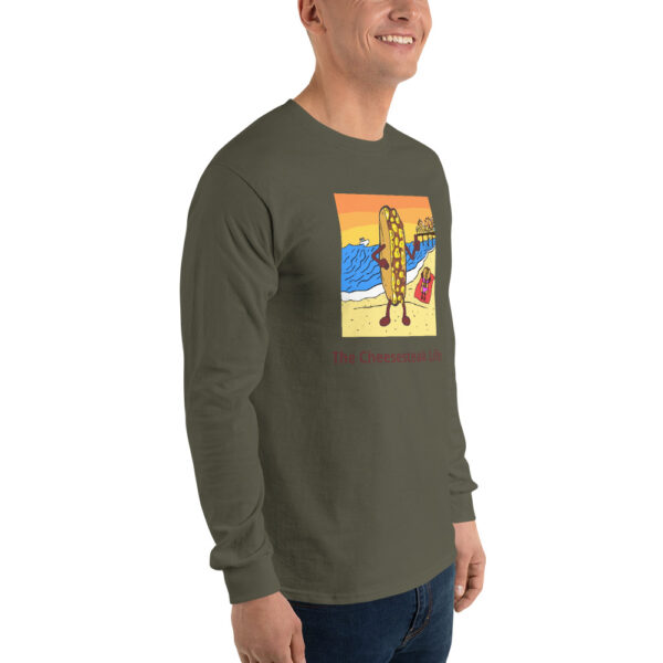 Long Sleeve Shirt T-shirt - Cheesey Beach - Image 14