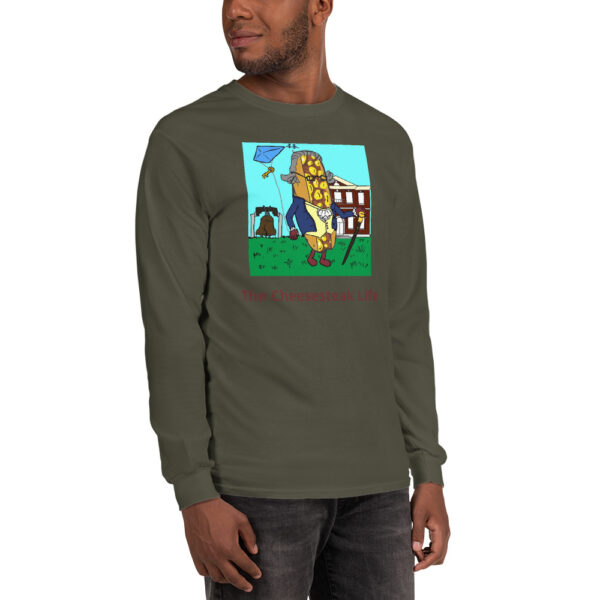 Long Sleeve Shirt T-shirt - Cheesey History - Image 4