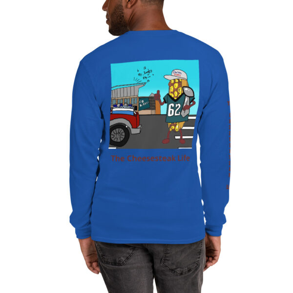 Long Sleeve T-Shirt - Amigo Dan - Cheesey Eagles Fan on back - TCL on arm - Image 6