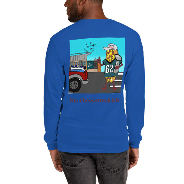 Long Sleeve T-Shirt - Amigo Dan - Cheesey Eagles Fan on back - Image 5