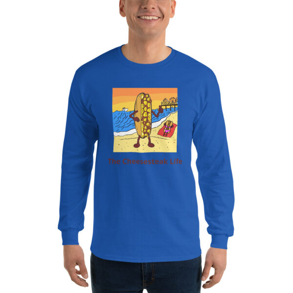 Long Sleeve Shirt T-shirt - Cheesey Beach - Image 7