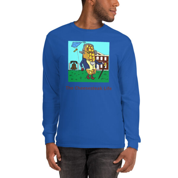 Long Sleeve Shirt T-shirt - Cheesey History - Image 3