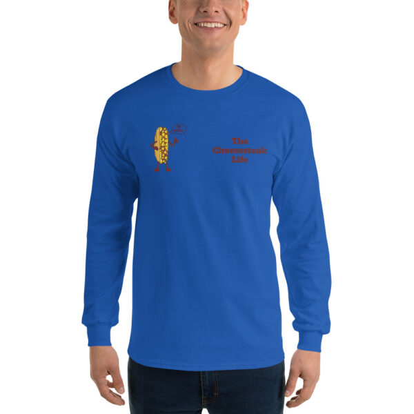 Long Sleeve T-Shirt - Amigo Dan - Cheesey Fishnets on back - Image 2