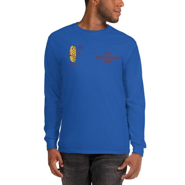 Long Sleeve T-Shirt - Amigo Dan - Cheesey Beach on back - Image 4