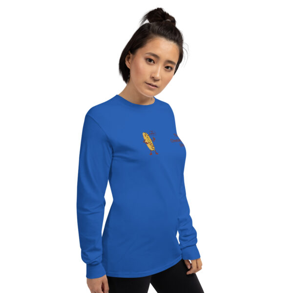 Long Sleeve T-Shirt - Cheesesteak Life - Amigo Dan - Cheesey Fishnet Stockings on back - Image 10