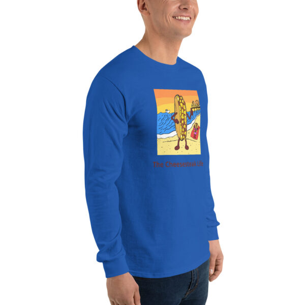 Long Sleeve Shirt T-shirt - Cheesey Beach - Image 12
