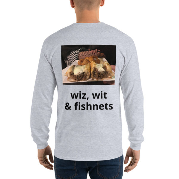 Long Sleeve T-Shirt - Amigo Dan - Cheesey Fishnets on back - Image 6