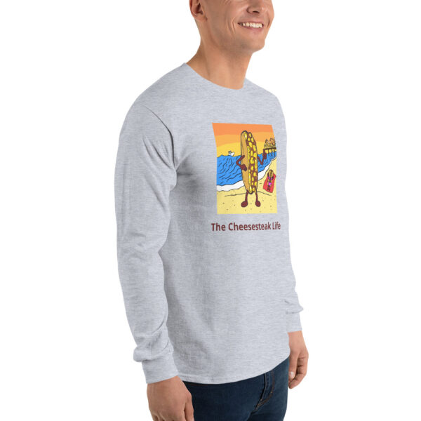Long Sleeve Shirt T-shirt - Cheesey Beach - Image 11