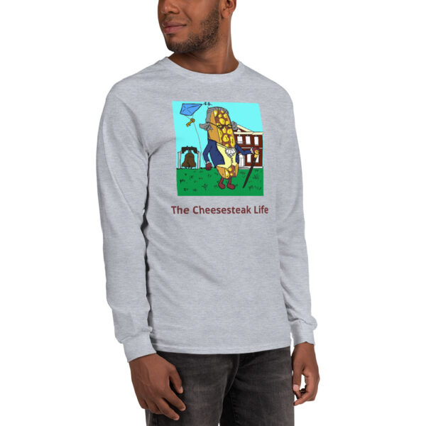 Long Sleeve Shirt T-shirt - Cheesey History - Image 8