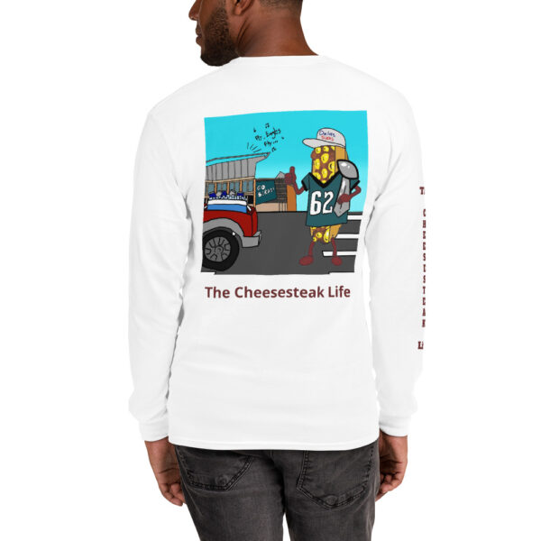 Long Sleeve T-Shirt - Amigo Dan - Cheesey Eagles Fan on back - TCL on arm - Image 17