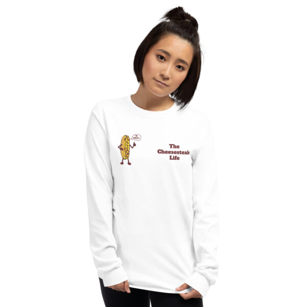 Long Sleeve T-Shirt - Amigo Dan - Cheesey Bar-B-Que on back - Image 13