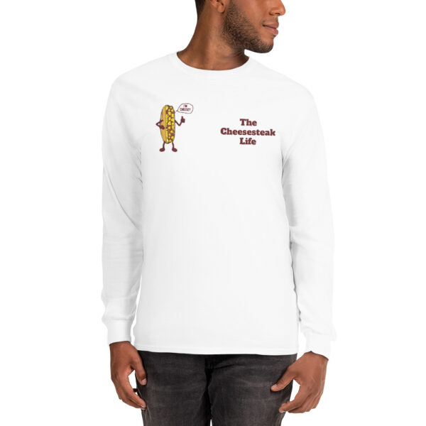 Long Sleeve T-Shirt - Amigo Dan - Cheesey Beach on back - Image 13