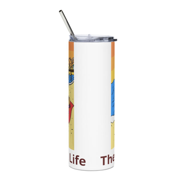 Stainless steel tumbler - Cheesey Beach - Image 2