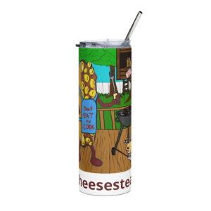 Stainless steel tumbler - Cheesey Bar-B-Que