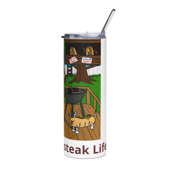 Stainless steel tumbler - Cheesey Bar-B-Que - Image 4