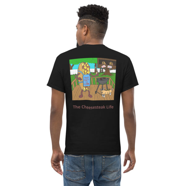 T-shirt - Amigo Dan - Cheesey Bar-B-Que on back - Image 4