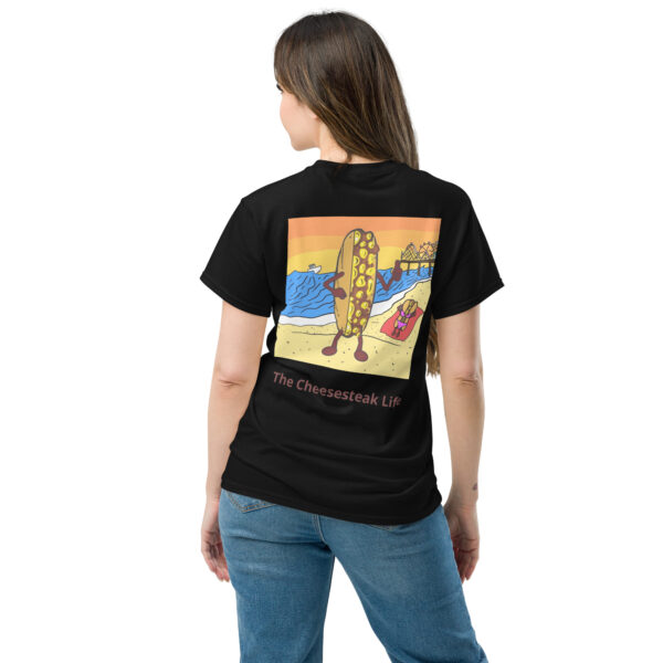 T-shirt - Amigo Dan - Cheesey Beach on back - Image 4