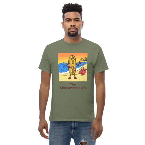 Classic T-shirt - Cheesey Beach - Image 9