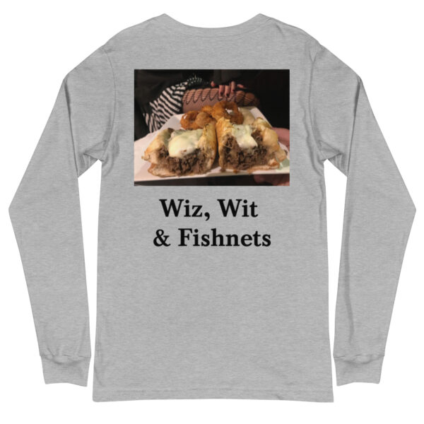 Long Sleeve Tee - Cheesesteak Life - Amigo Dan - Cheesey Fishnet Stockings - Image 4