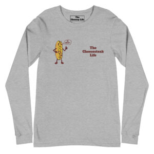 Long Sleeve Tee - Cheesesteak Life - Amigo Dan - Cheesey Fishnet Stockings
