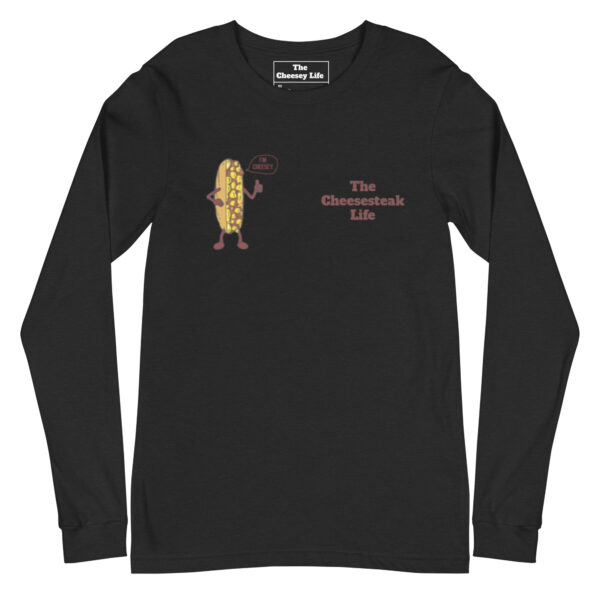 Long Sleeve Tee - Cheesesteak Life - Amigo Dan - Cheesey Fishnet Stockings - Image 7