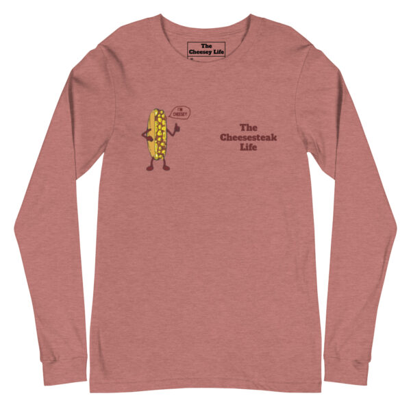 Long Sleeve Tee - Cheesesteak Life - Amigo Dan - Cheesey Fishnet Stockings - Image 6