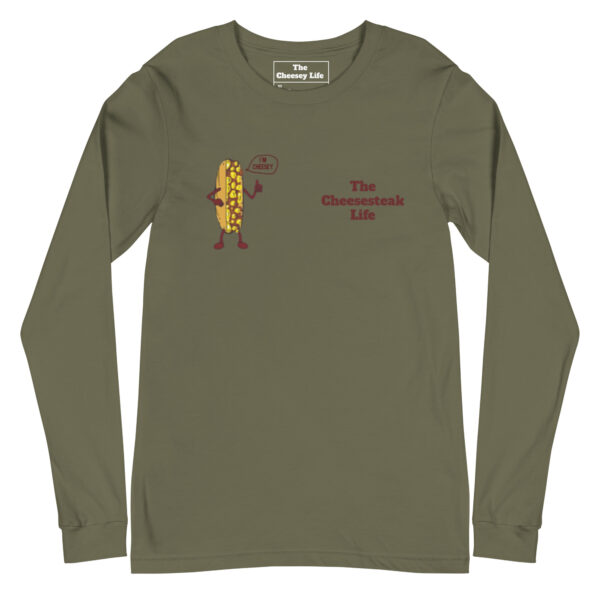 Long Sleeve Tee - Cheesesteak Life - Amigo Dan - Cheesey Fishnet Stockings - Image 8