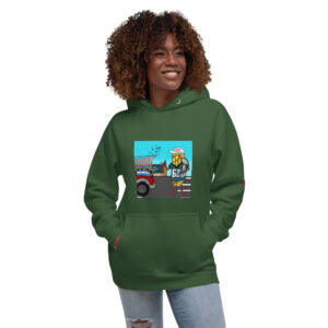 Hoodie - Cheesey Eagles Fan Front - Dallas Sucks Back - text on sleeves