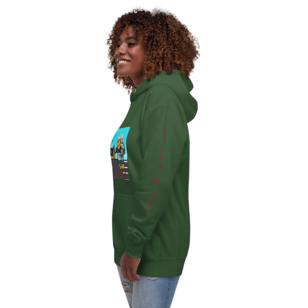 Hoodie - Cheesey Eagles Fan Front - Dallas Sucks Back - text on sleeves - Image 7