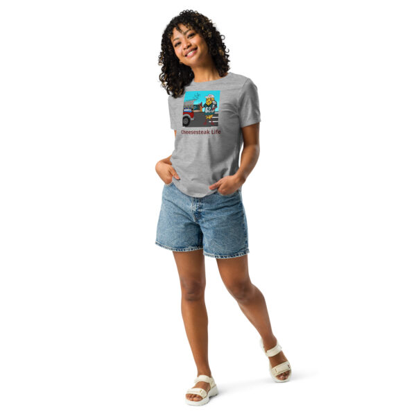 Women\'s Relaxed T-Shirt - Cheesey Eagles Fan - Image 10