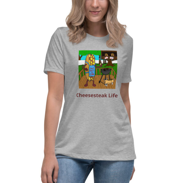 Women\'s Relaxed T-Shirt - Cheesey Bar-B-Que - Image 13