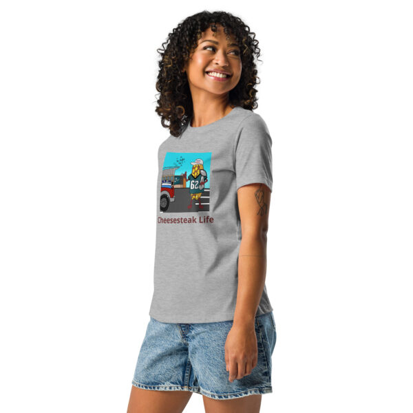 Women\'s Relaxed T-Shirt - Cheesey Eagles Fan - Image 2
