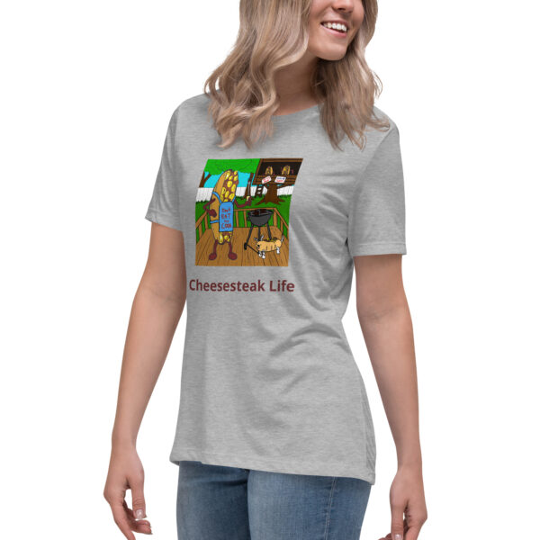 Women\'s Relaxed T-Shirt - Cheesey Bar-B-Que - Image 14
