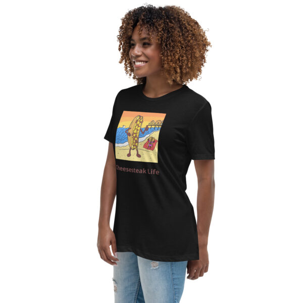 Women\'s Relaxed T-Shirt - Cheesey Beach - Image 9