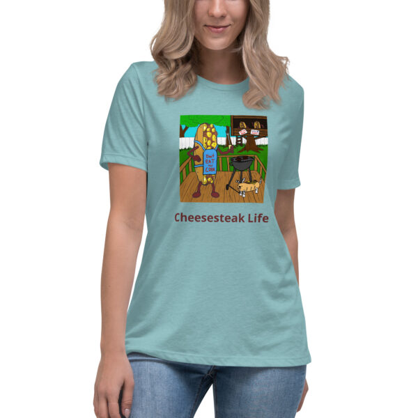 Women\'s Relaxed T-Shirt - Cheesey Bar-B-Que - Image 10