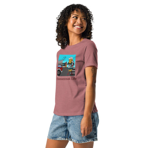 Women\'s Relaxed T-Shirt - Cheesey Eagles Fan - Image 6