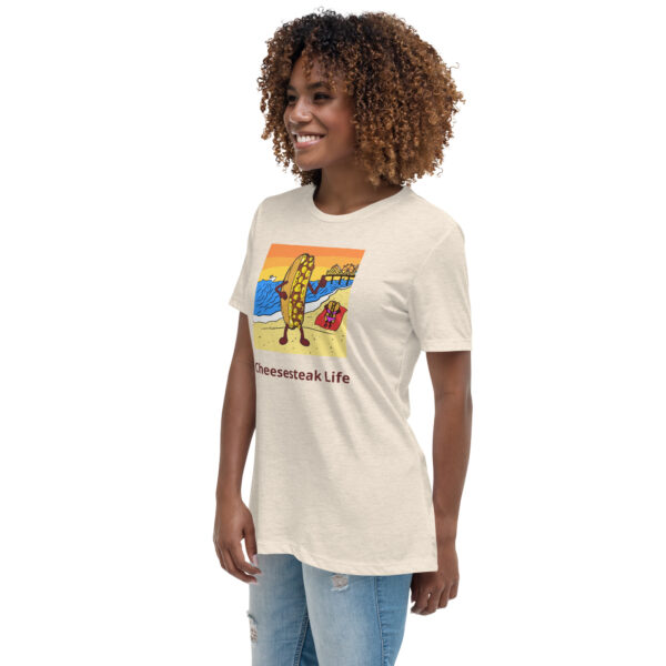 Women\'s Relaxed T-Shirt - Cheesey Beach - Image 7
