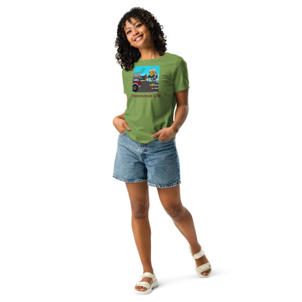 Women\'s Relaxed T-Shirt - Cheesey Eagles Fan - Image 12