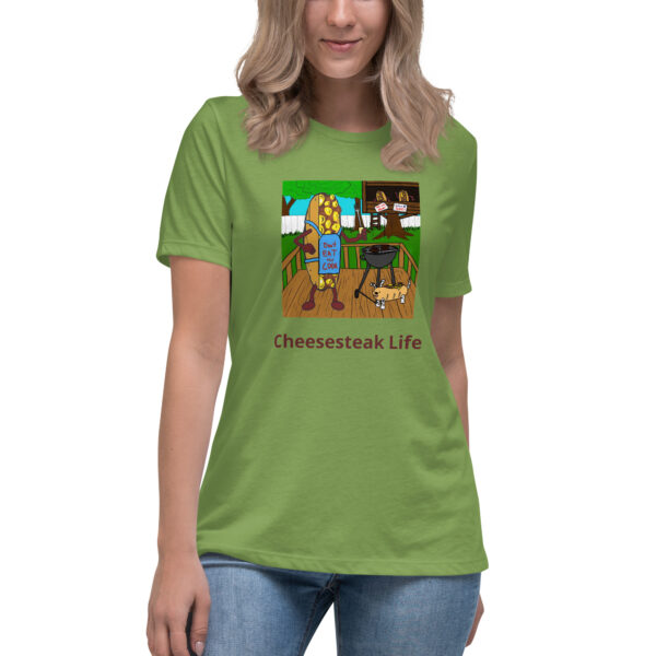 Women\'s Relaxed T-Shirt - Cheesey Bar-B-Que